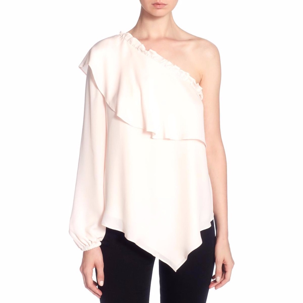 CATHERINE MALANDRINO Thelda Silk Night Out Blouse